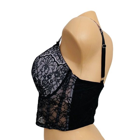 Victoria’s Secret MEDIUM (DD) Dream Angels Lightly Lined Ribbon Slot Bra Top - Picture 4 of 11